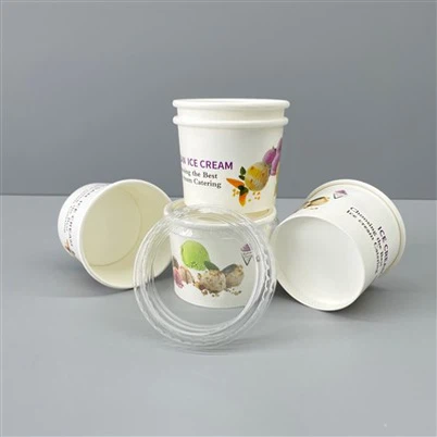 130 ml anpassad glasspapperskopp för glassaffär
